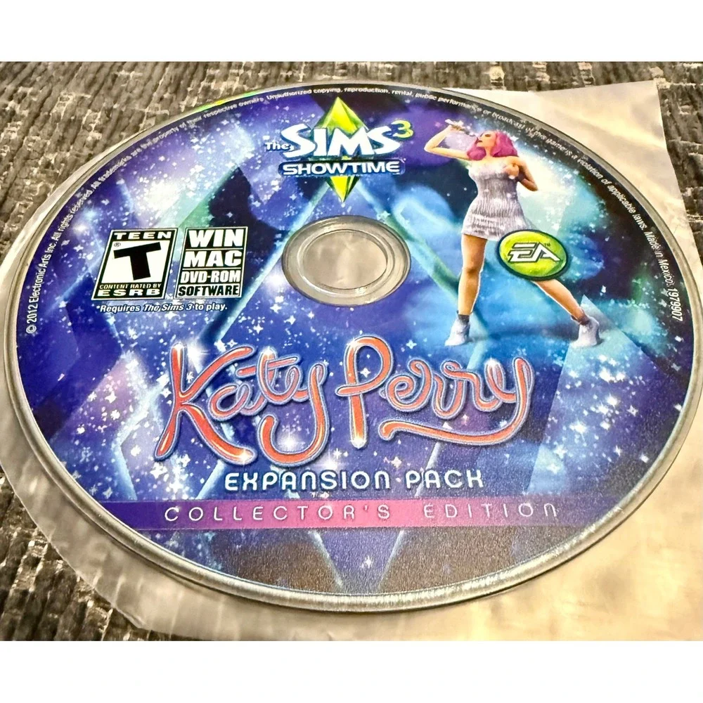 The Sims 3 Showtime Katy Perry Collector's Edition PC Mac Excellent Expansion